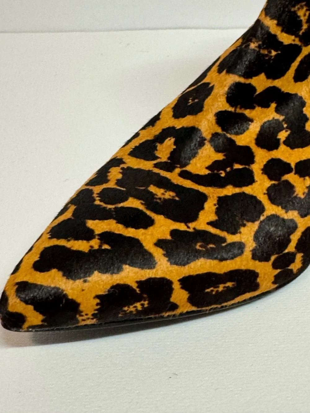 Seychelles Leopard Print Calf Hair Ankle Boots Pointed Toe Booties Women’s 7